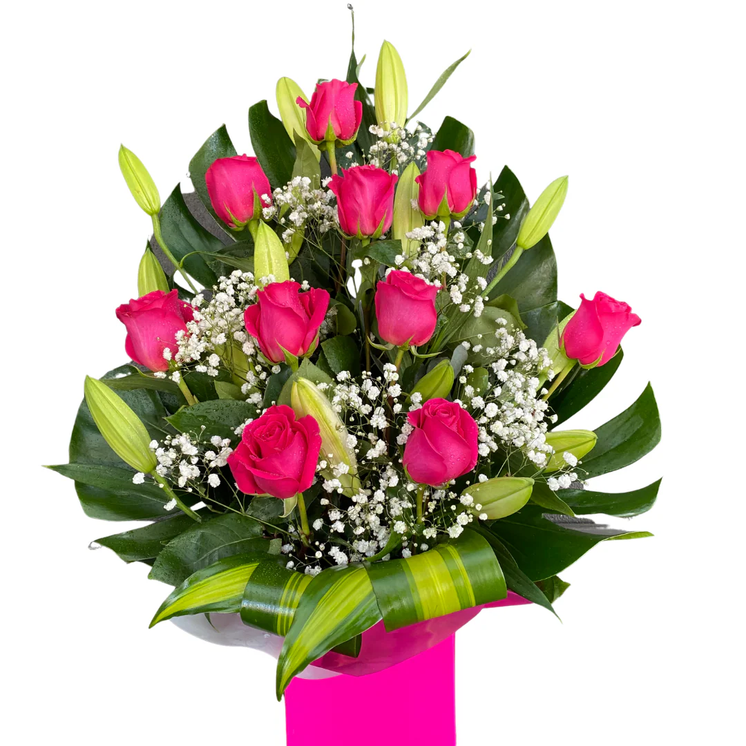 Large Box of Roses/Oriental Liliums - Image 3